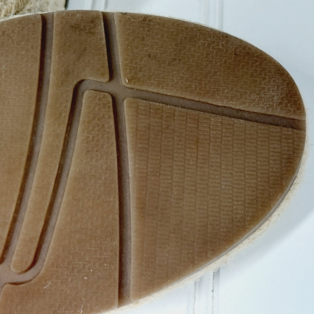 Earth Origins Naples Natasha Platinum Leather Espadrille Wedge Sandals D144 - Picture 13 of 15